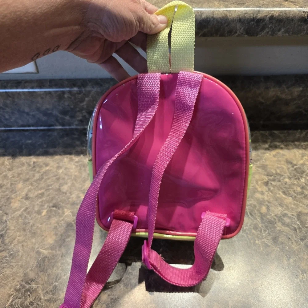 Vintage Rugrats‎ small backpack 1998 clear multicolored 8